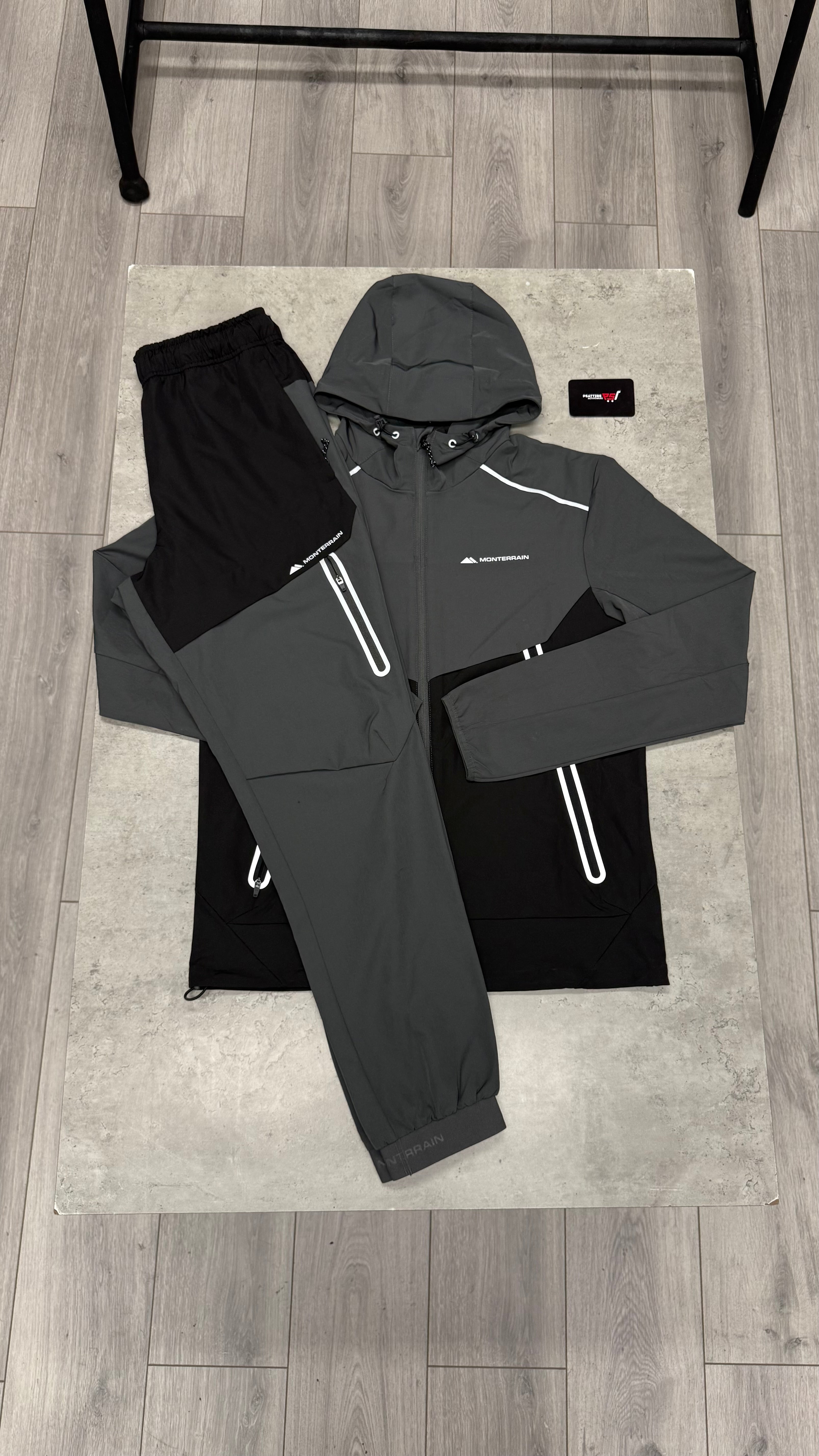 Monterrain Refraction Tracksuit ‘Grey Black’