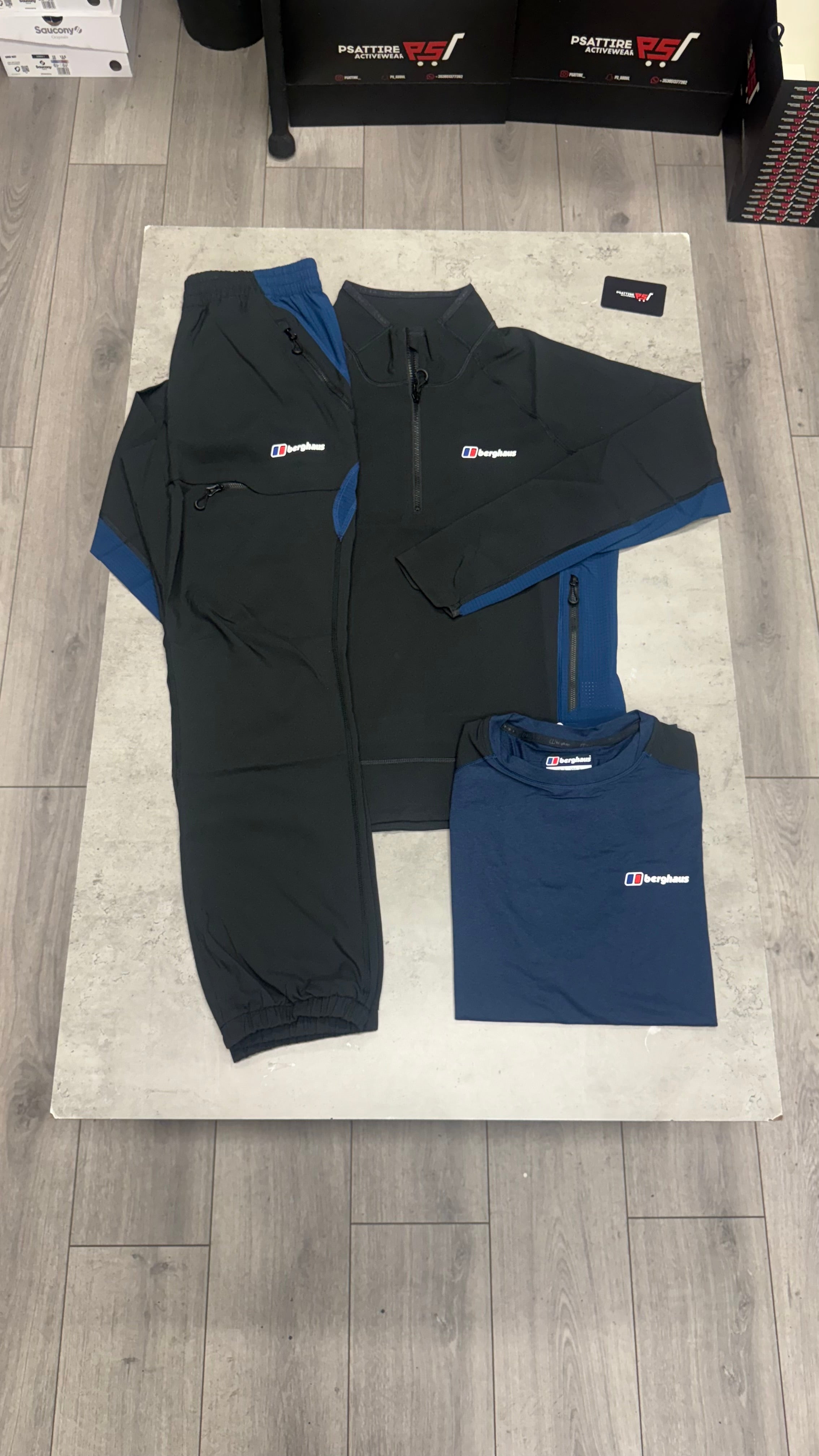 Berghaus Wavertree 3 Piece Tracksuit ‘Black / Navy’