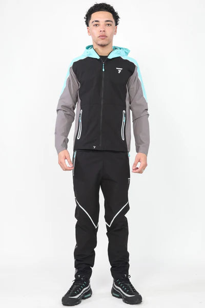 GRIID REFLECT TRACKSUIT - BLACK/GREY/AQUA