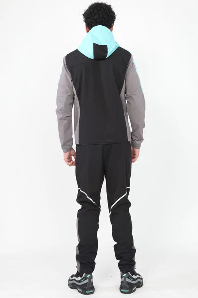 GRIID REFLECT TRACKSUIT - BLACK/GREY/AQUA