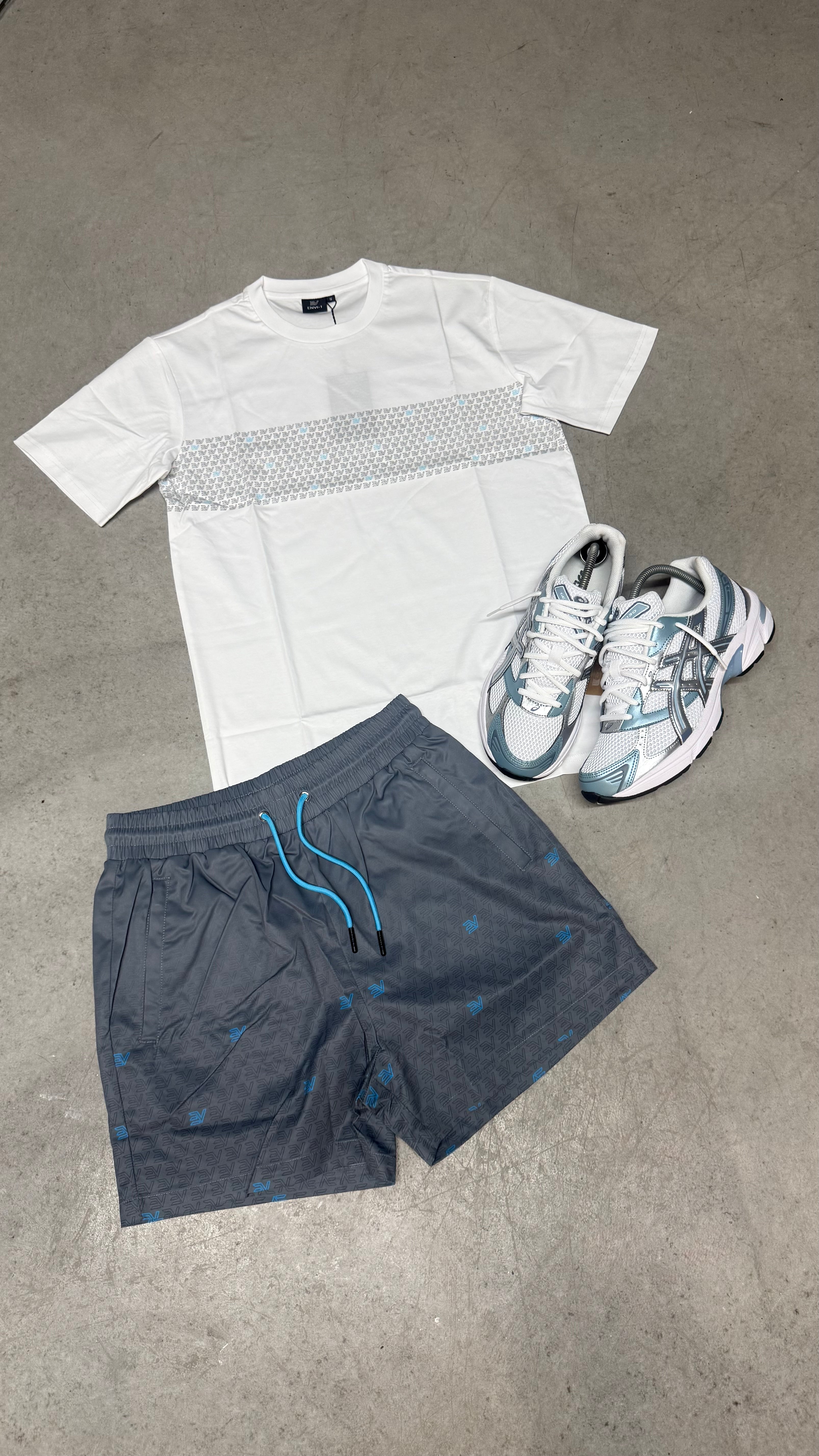 Envi Fade Monogram Swim Short Set ‘Grey/Blue’