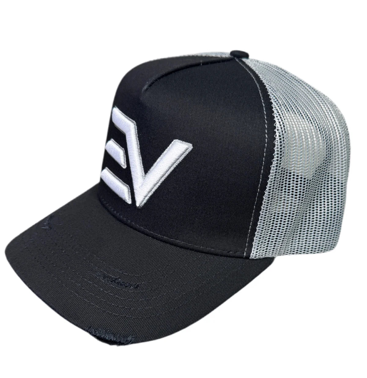 EV LOGO TRUCKER CAP GREY/BLACK
