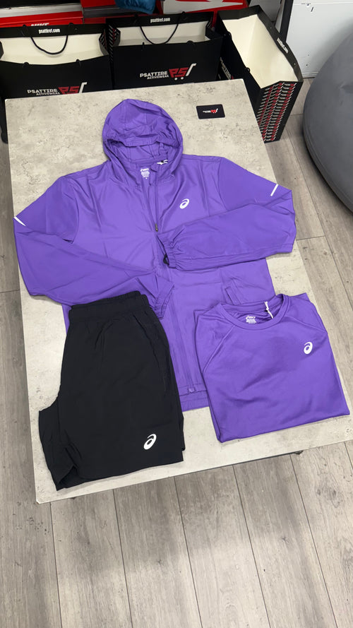 Asics 3 Piece Short Set ‘Purple’