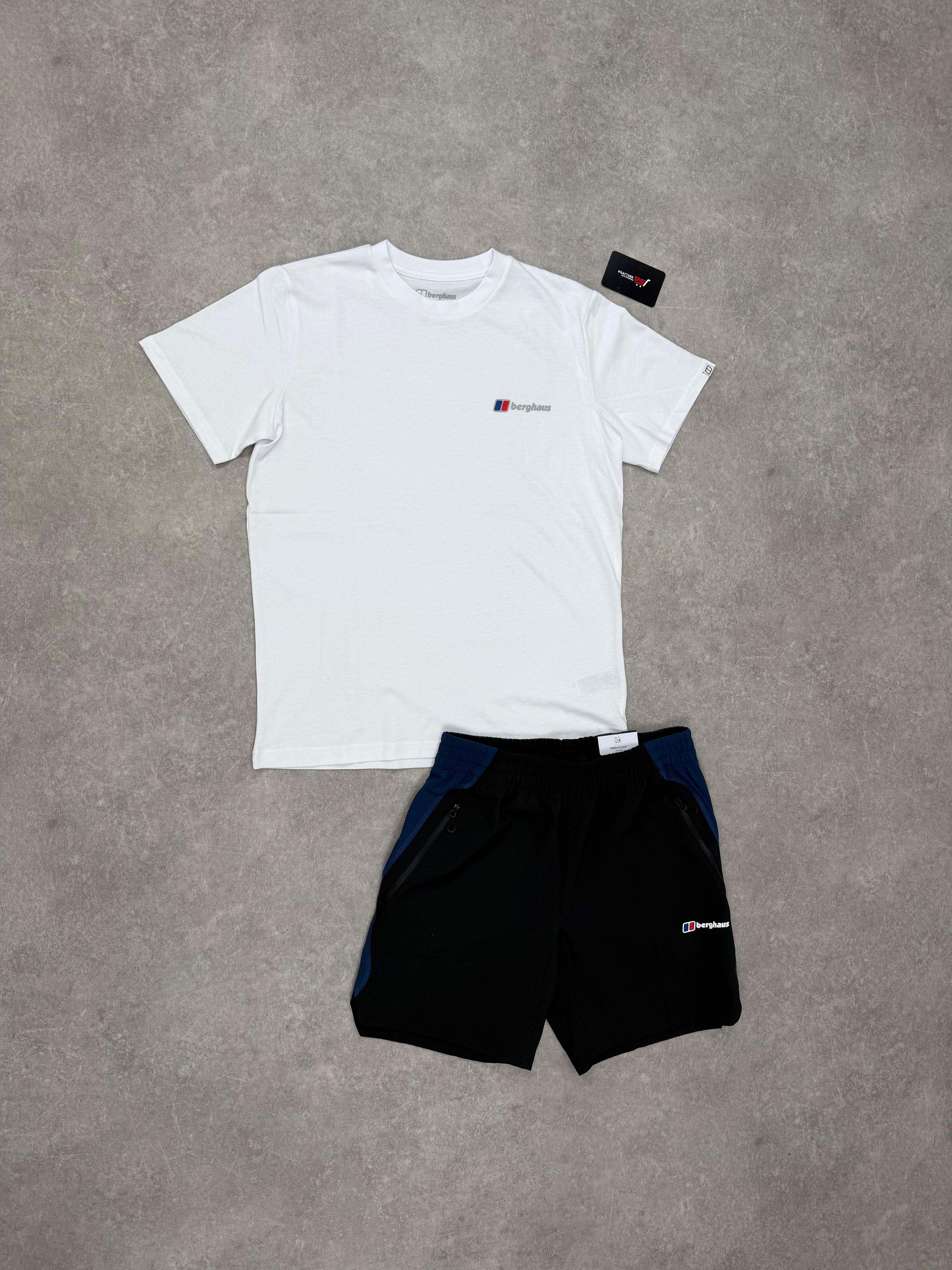 BERGHAUS S LOGO TWINSET - WHITE/BLACK