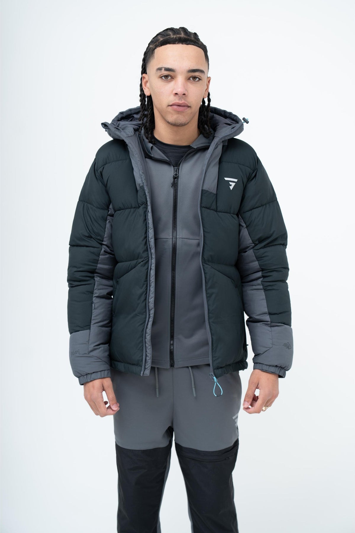 GRIID MERA PUFFER JACKET - BLACK