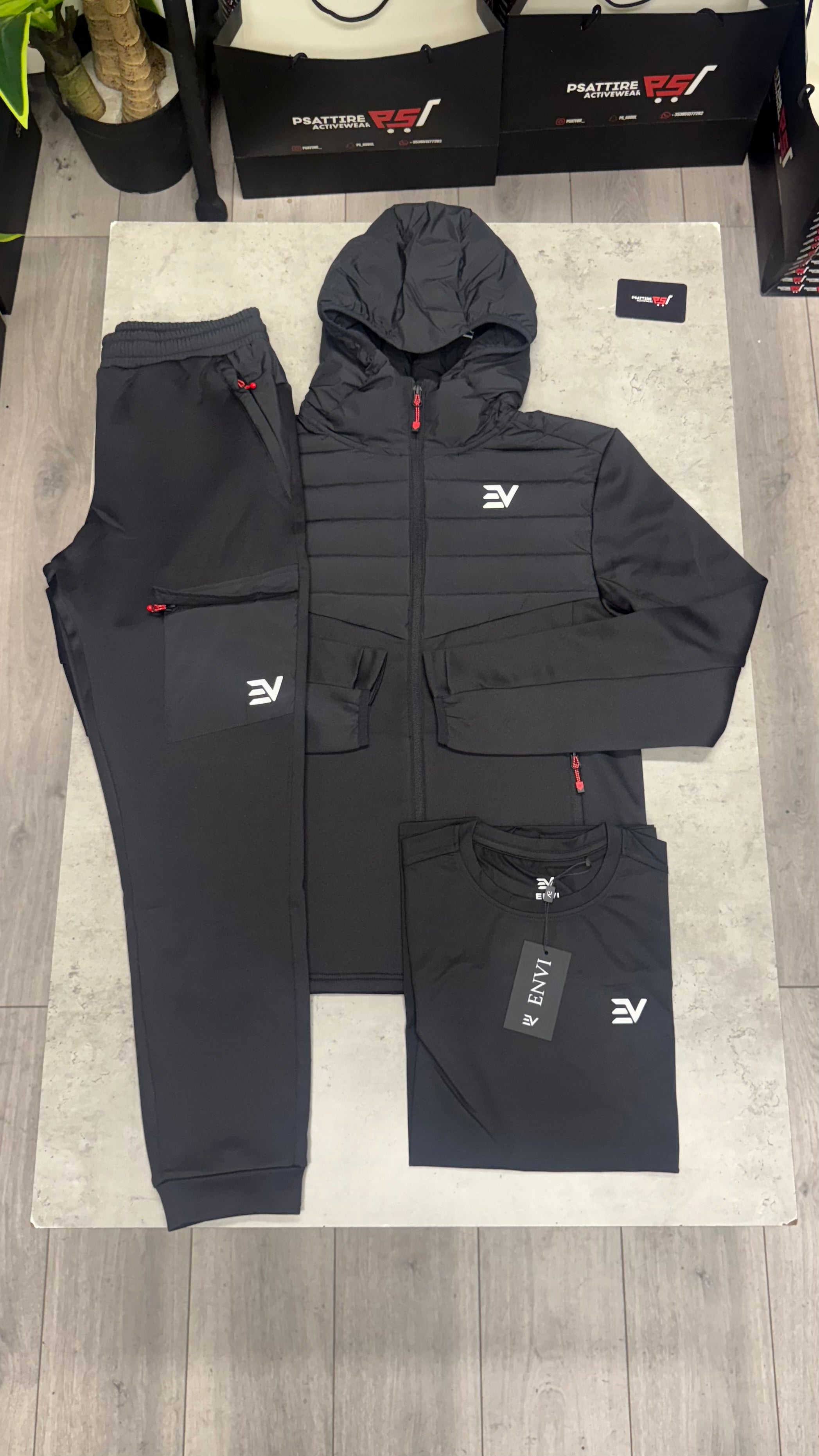 Envi Hybrid 3 Piece Tracksuit ‘Black’