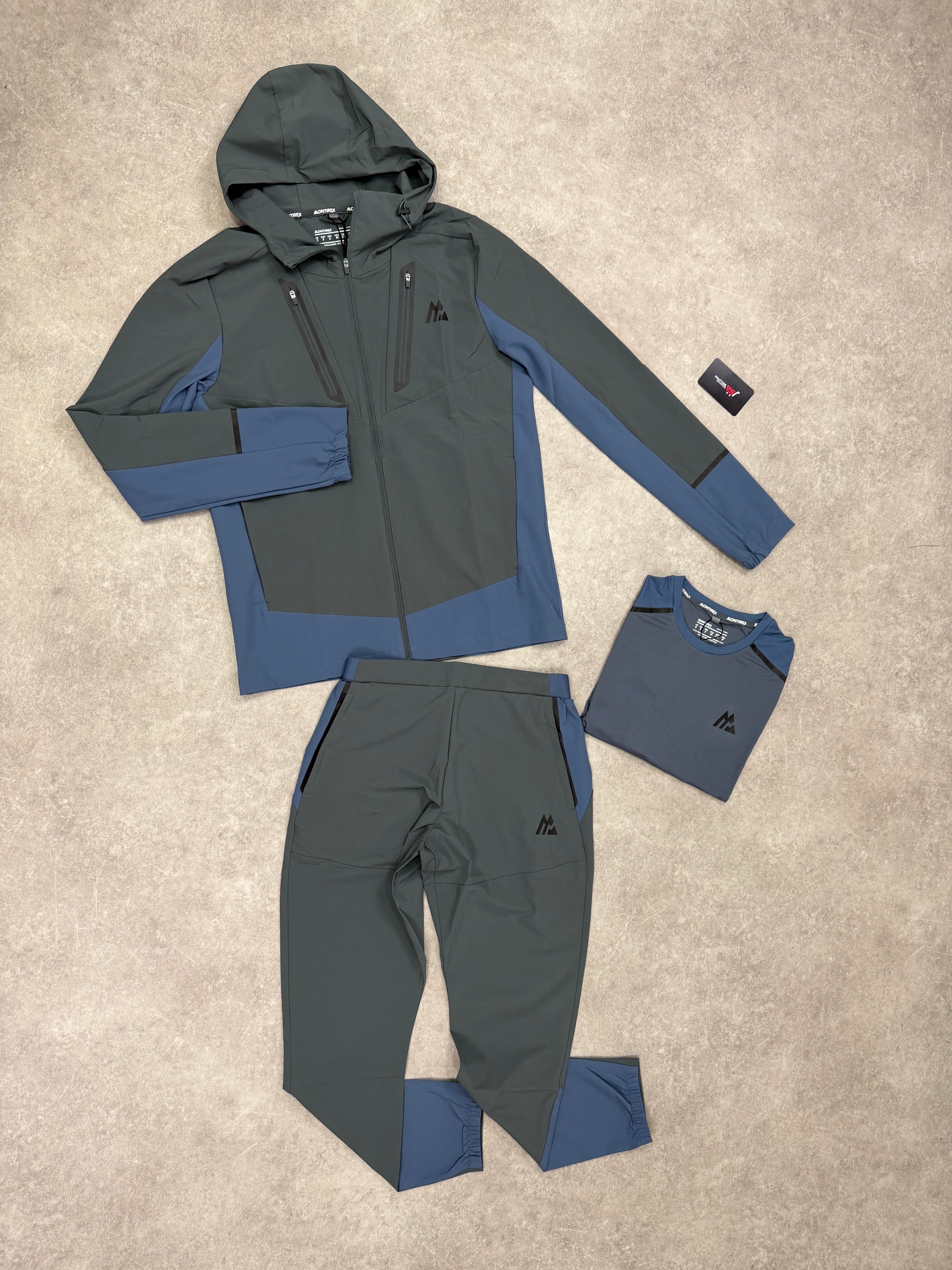 Montirex Torrent 3 Piece Tracksuit ‘Grey Blue’