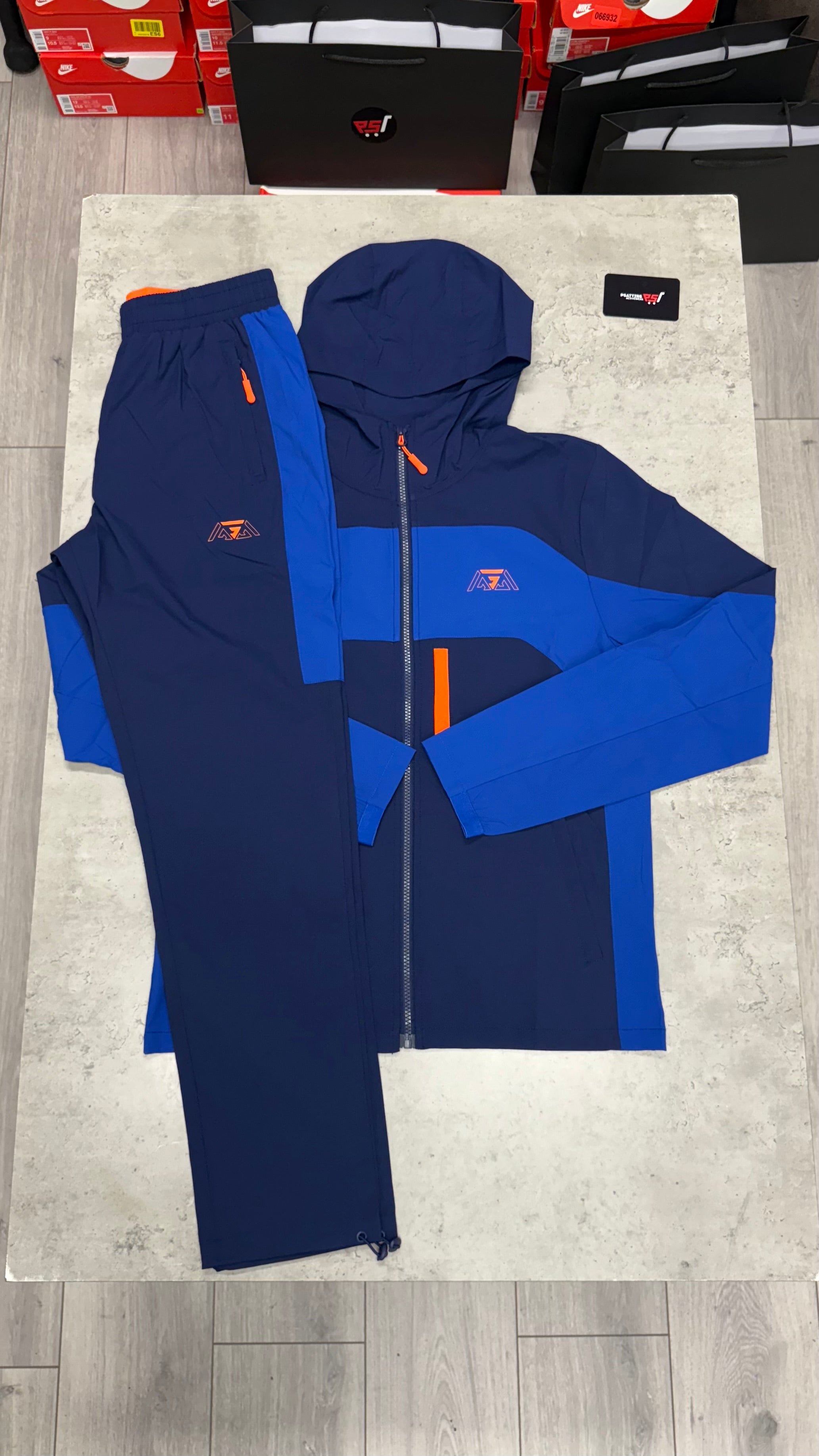 Griid Triple G Tracksuit ‘Navy Orange’