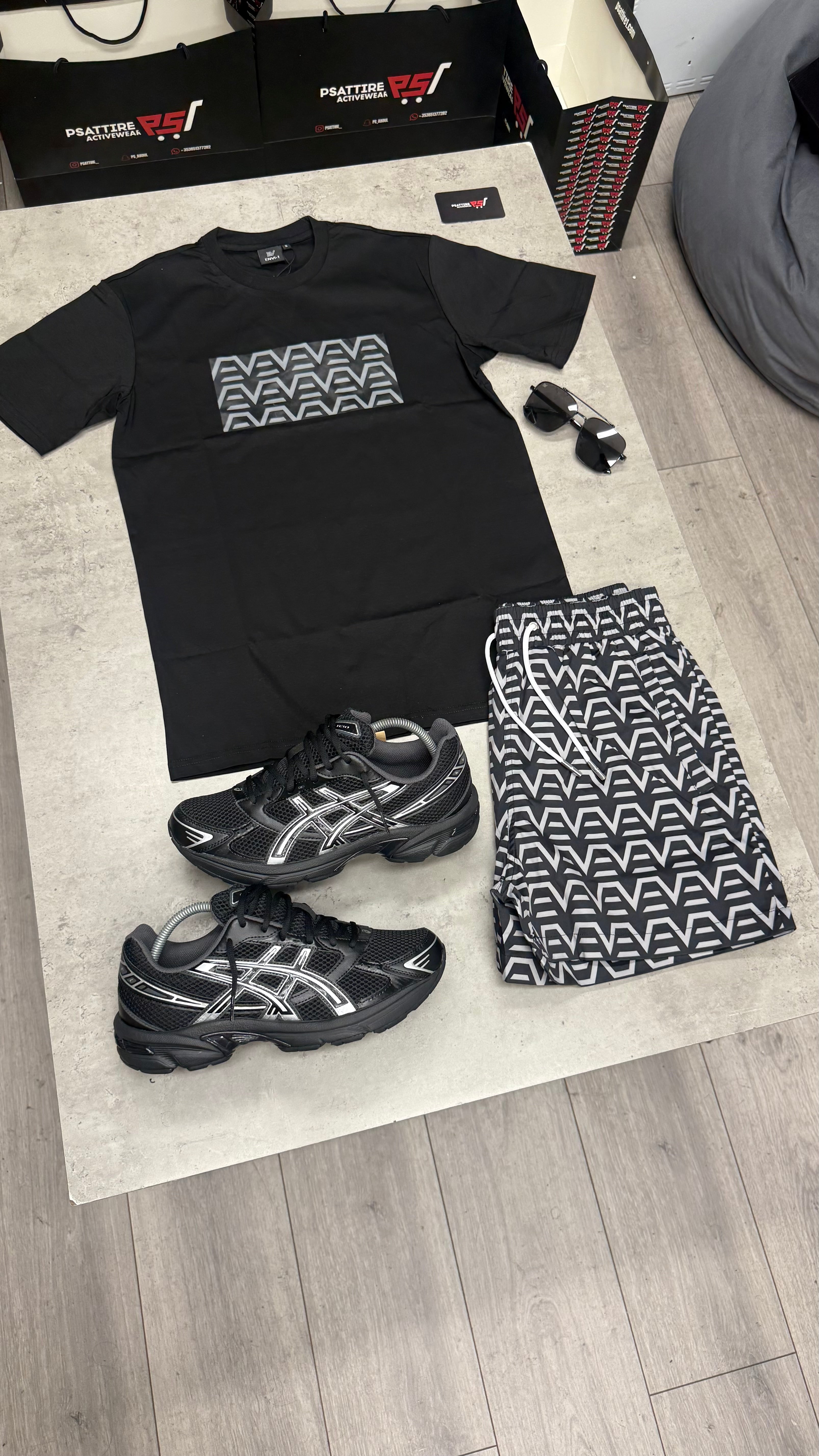Envi Digital Reef Swim Short Set ‘Black’