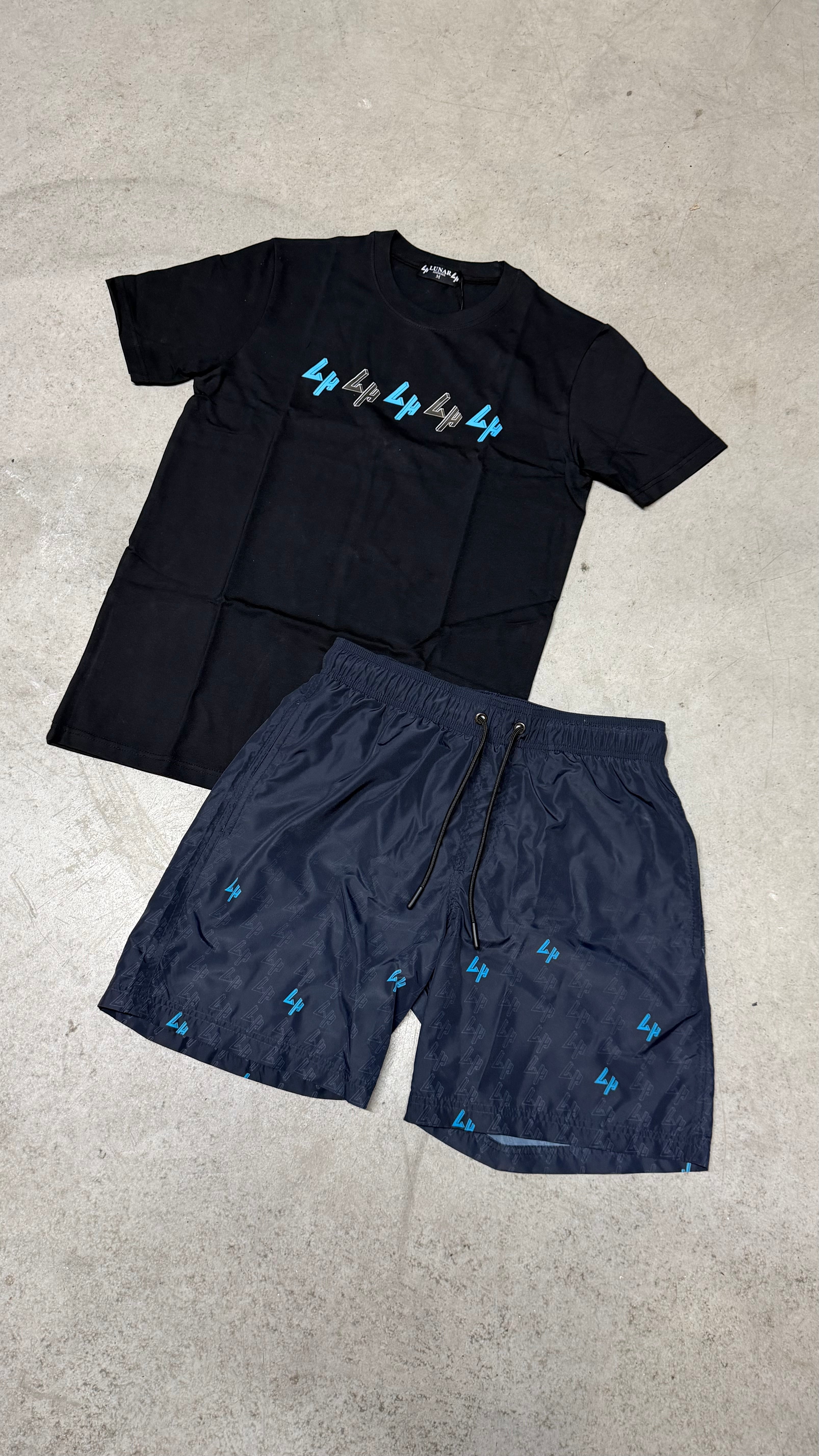 Lunar Homme LH Swim Short Set ‘Black Blue’