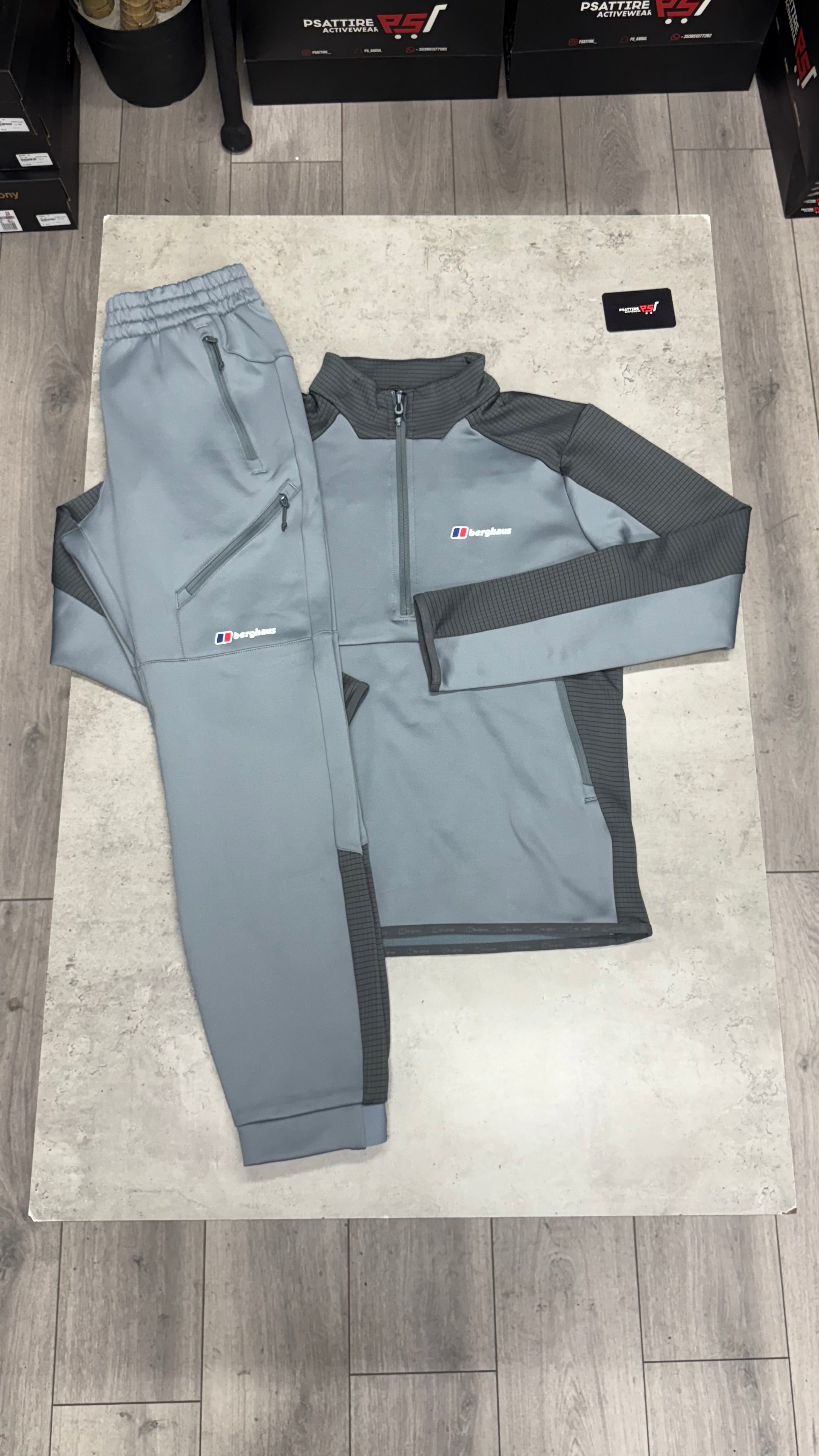 Berghaus Sidley 1/4 Zip Tracksuit ‘Grey’