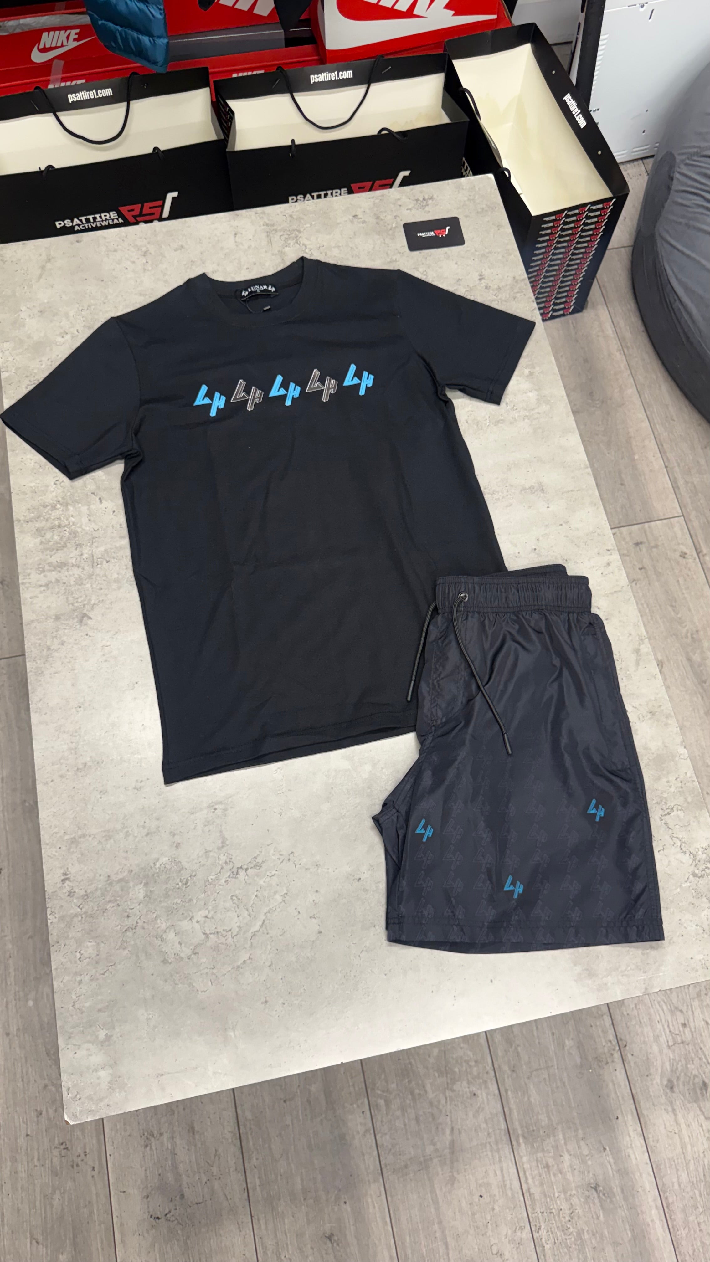 Lunar Homme LH Swim Short Set ‘Black / Blue’