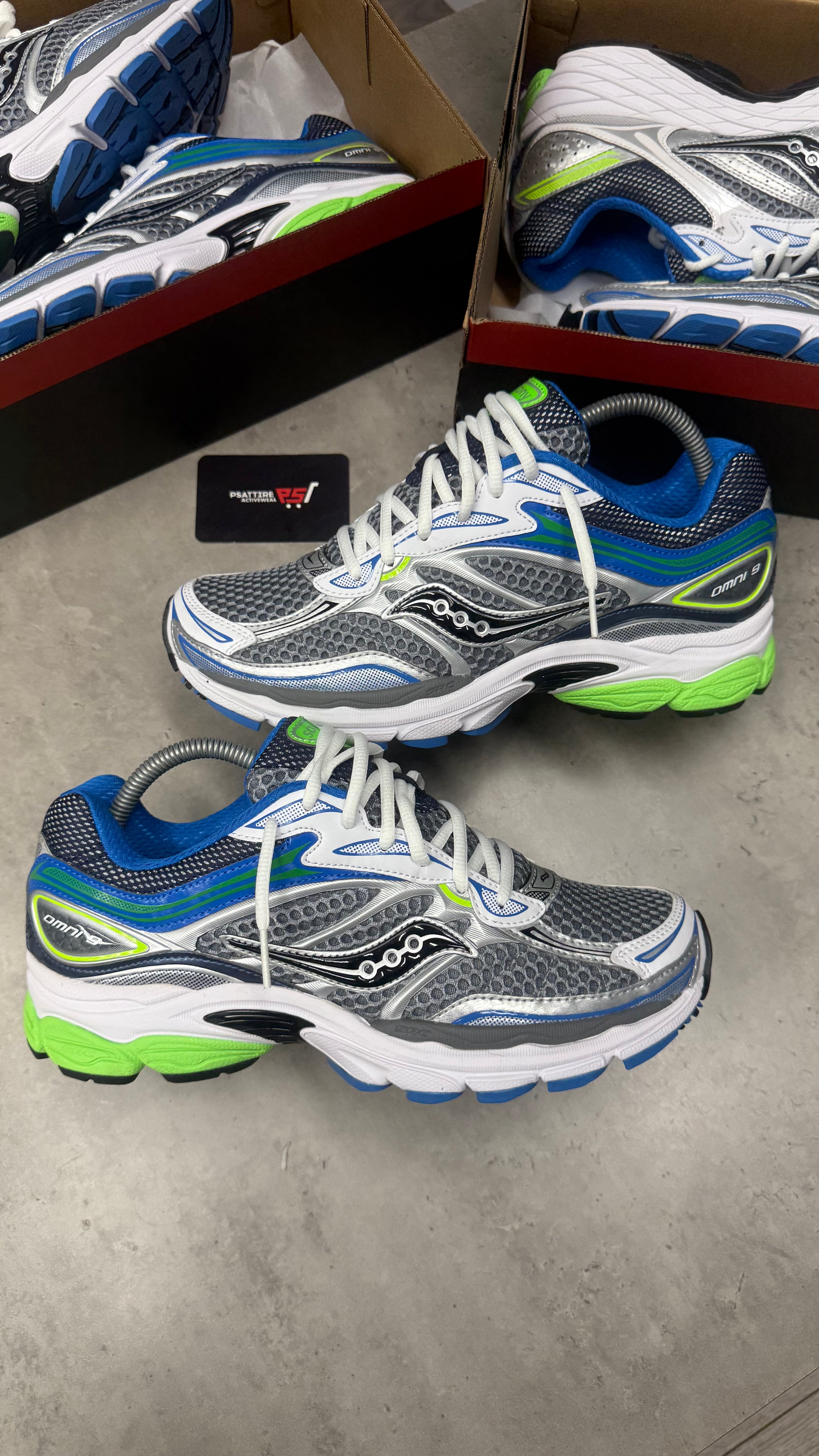Saucony Progrid Omni 9 ‘Grey / Slime’