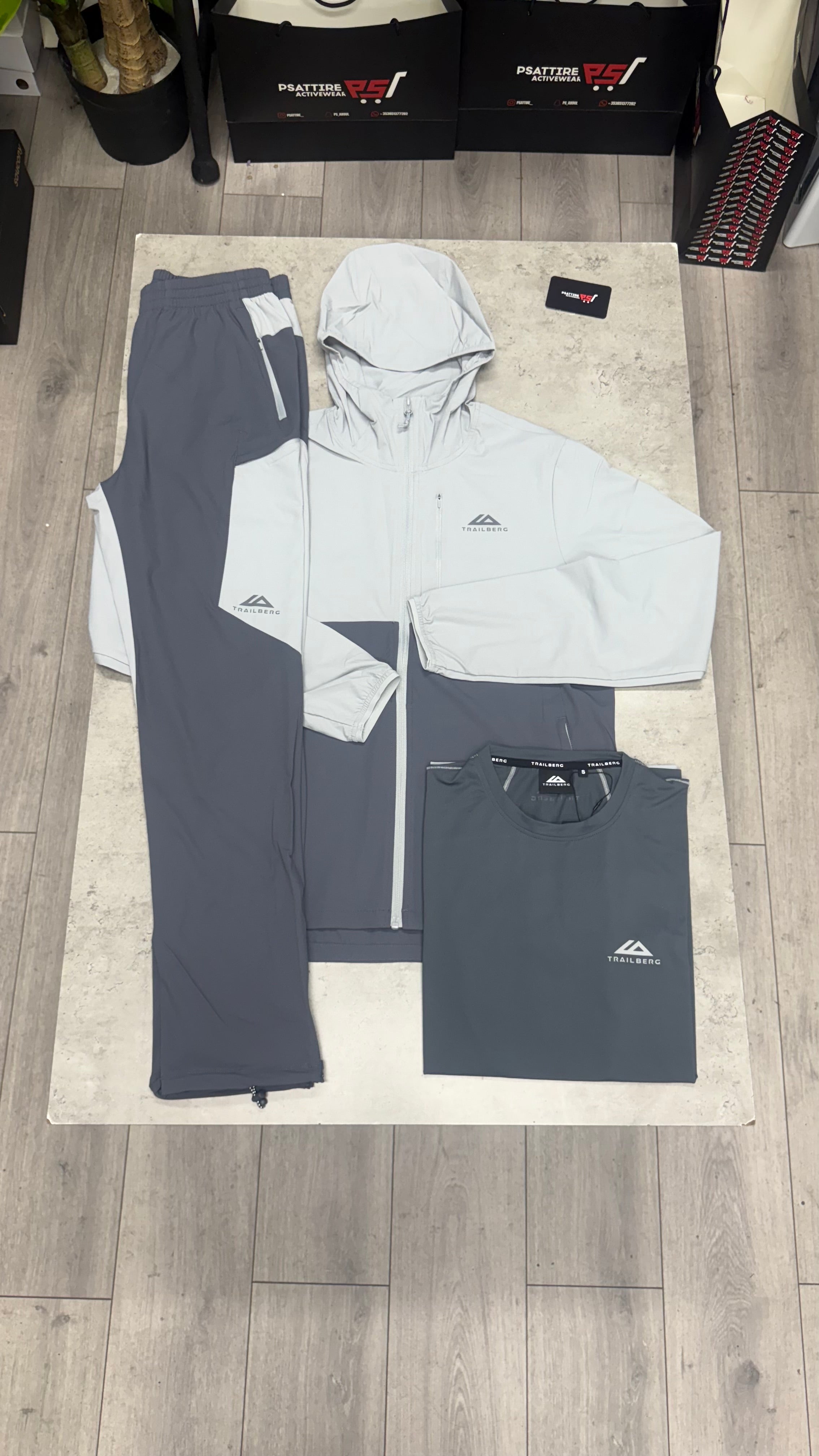 Trailberg Odyssey 3 Piece Tracksuit ‘Graphite / Lunar Grey’