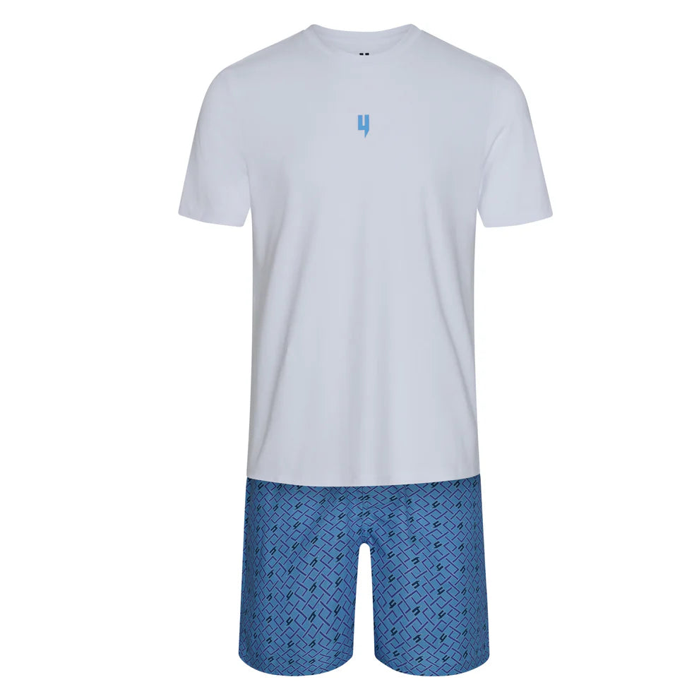 YELIR WORLD MULTI Y TWINSET - BLUE/WHITE