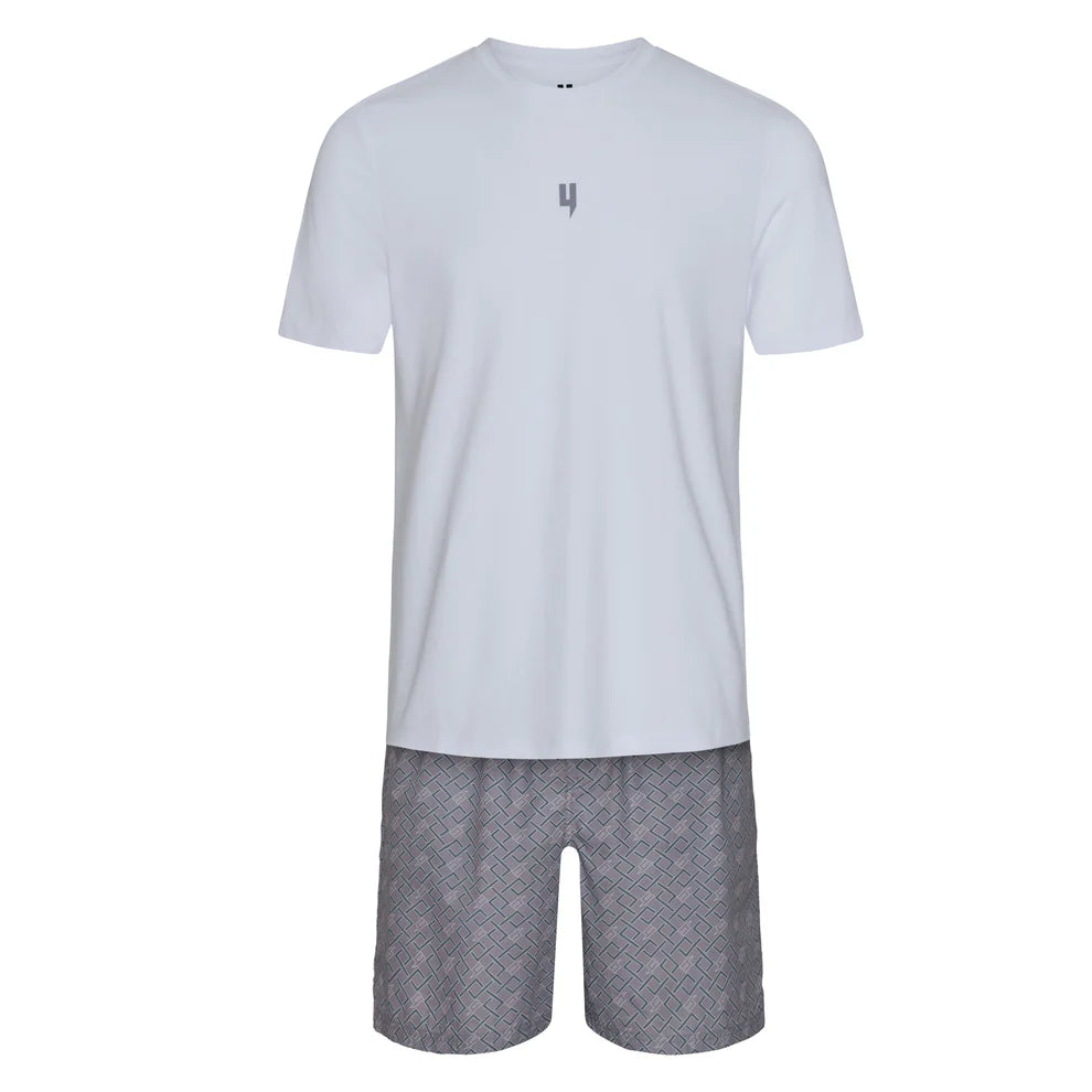 YELIR WORLD MULTI Y TWINSET - GREY/WHITE