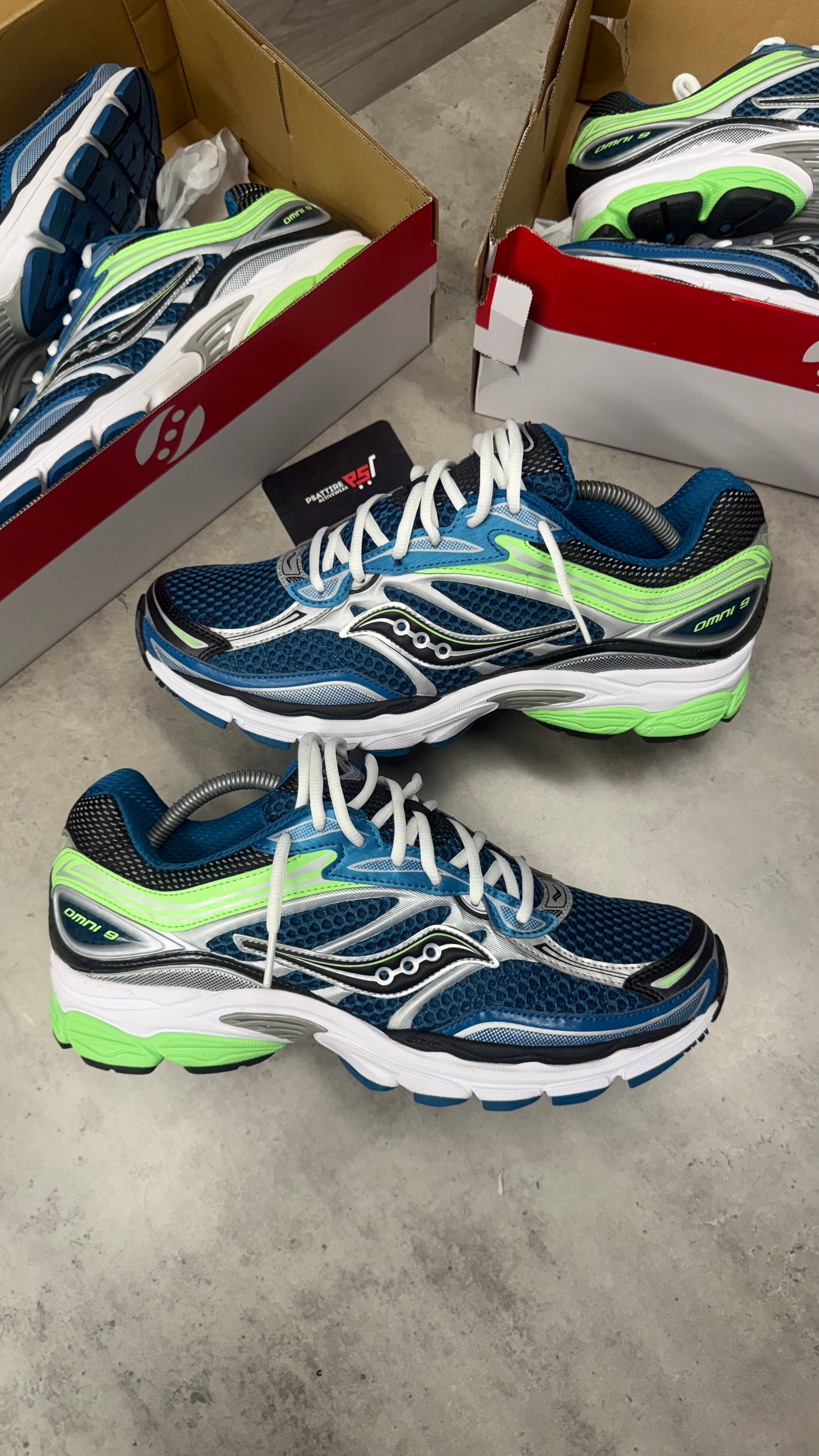 Saucony Progrid Omni 9 ‘Navy / Lime’