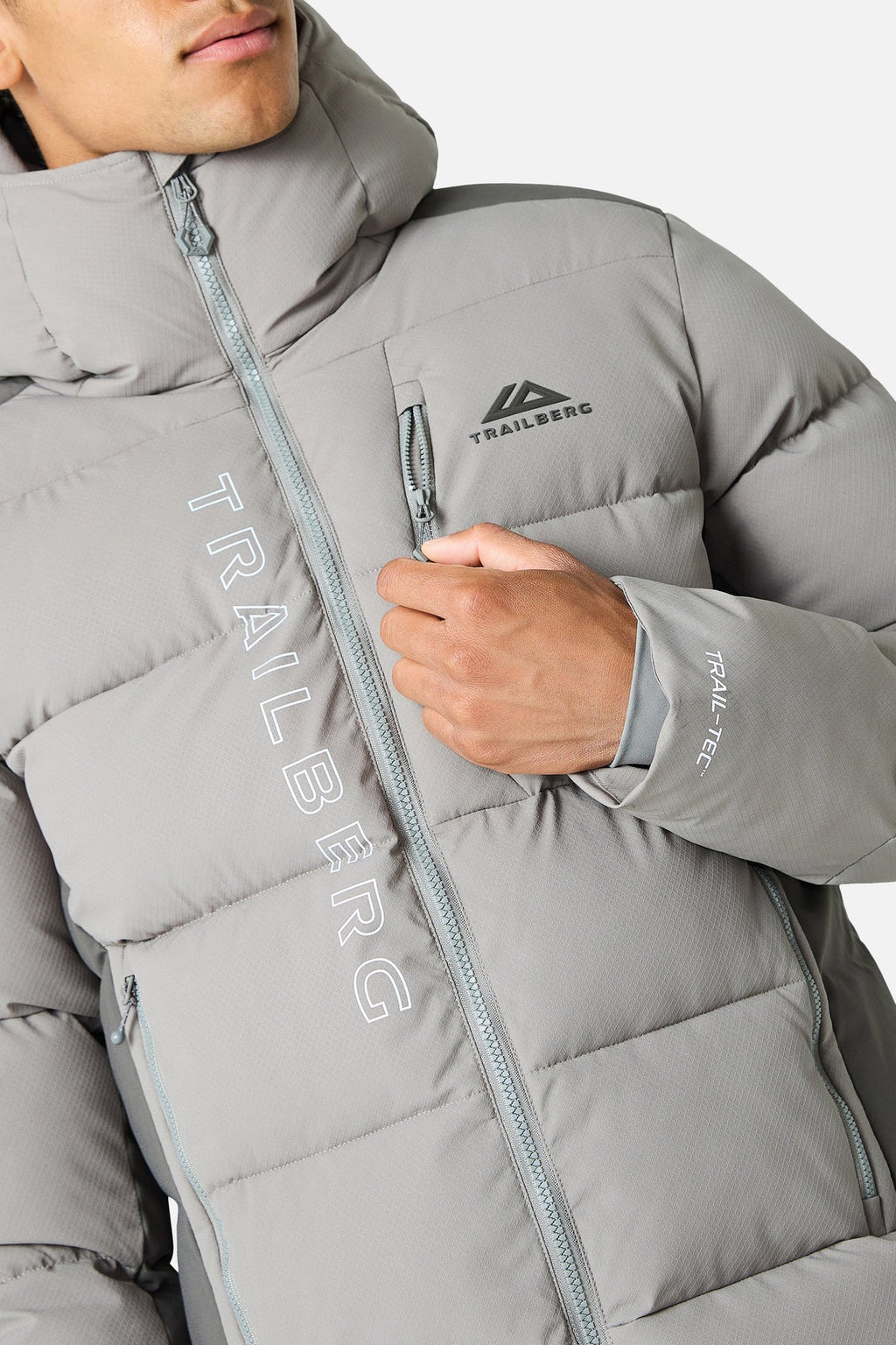 TRAILBERG TRIATHLON ULTRA PUFFER JACKET - MOCHA/MINERAL