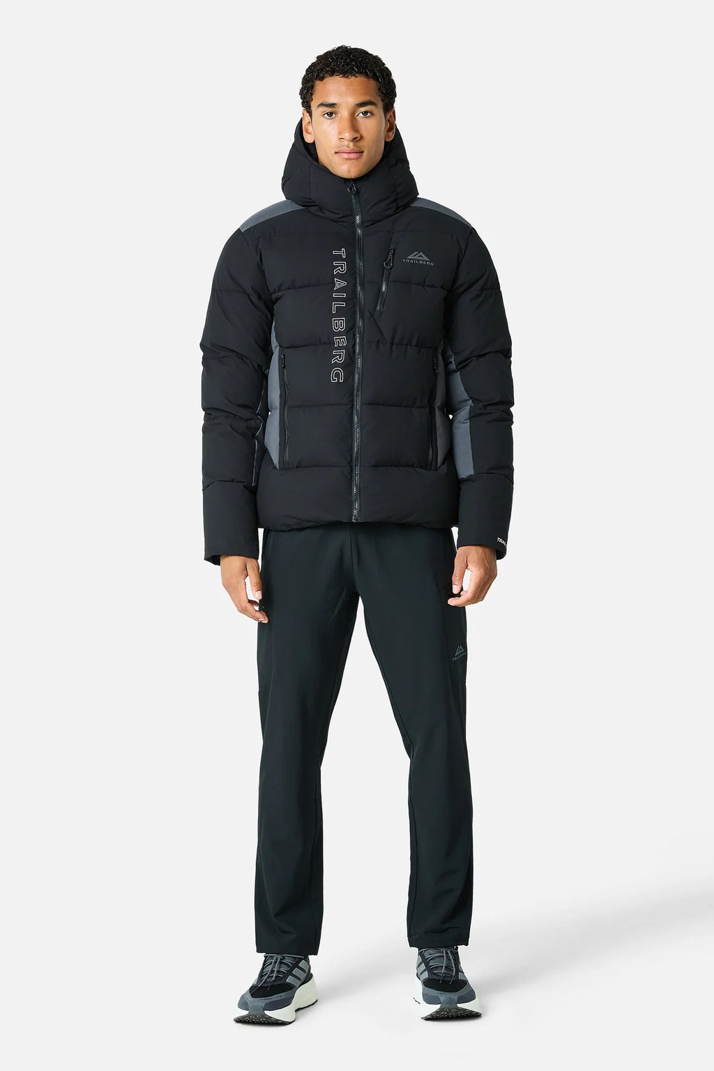TRAILBERG TRIATHLON ULTRA PUFFER JACKET - BLACK/GREY
