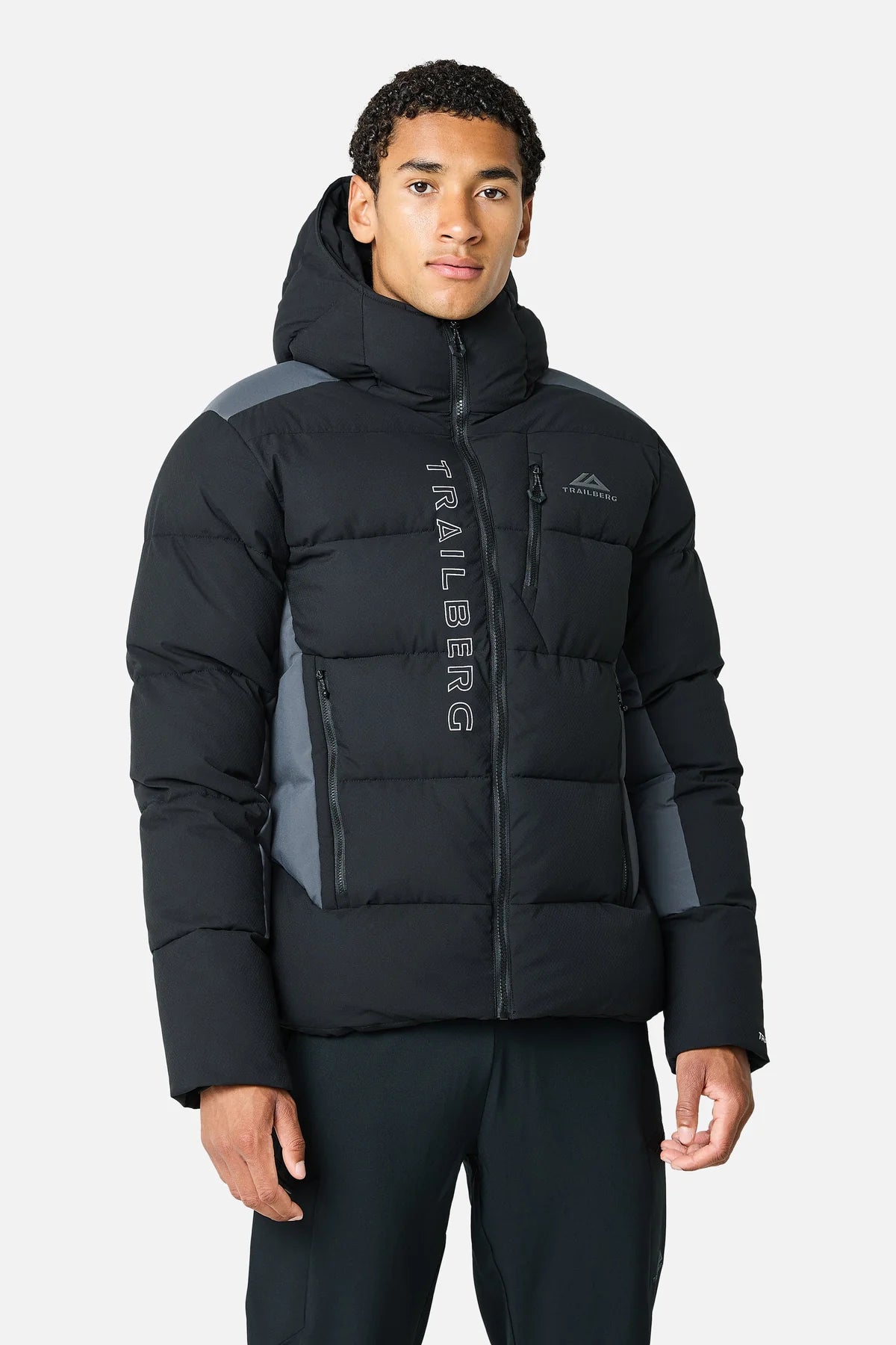 TRAILBERG TRIATHLON ULTRA PUFFER JACKET - BLACK/GREY