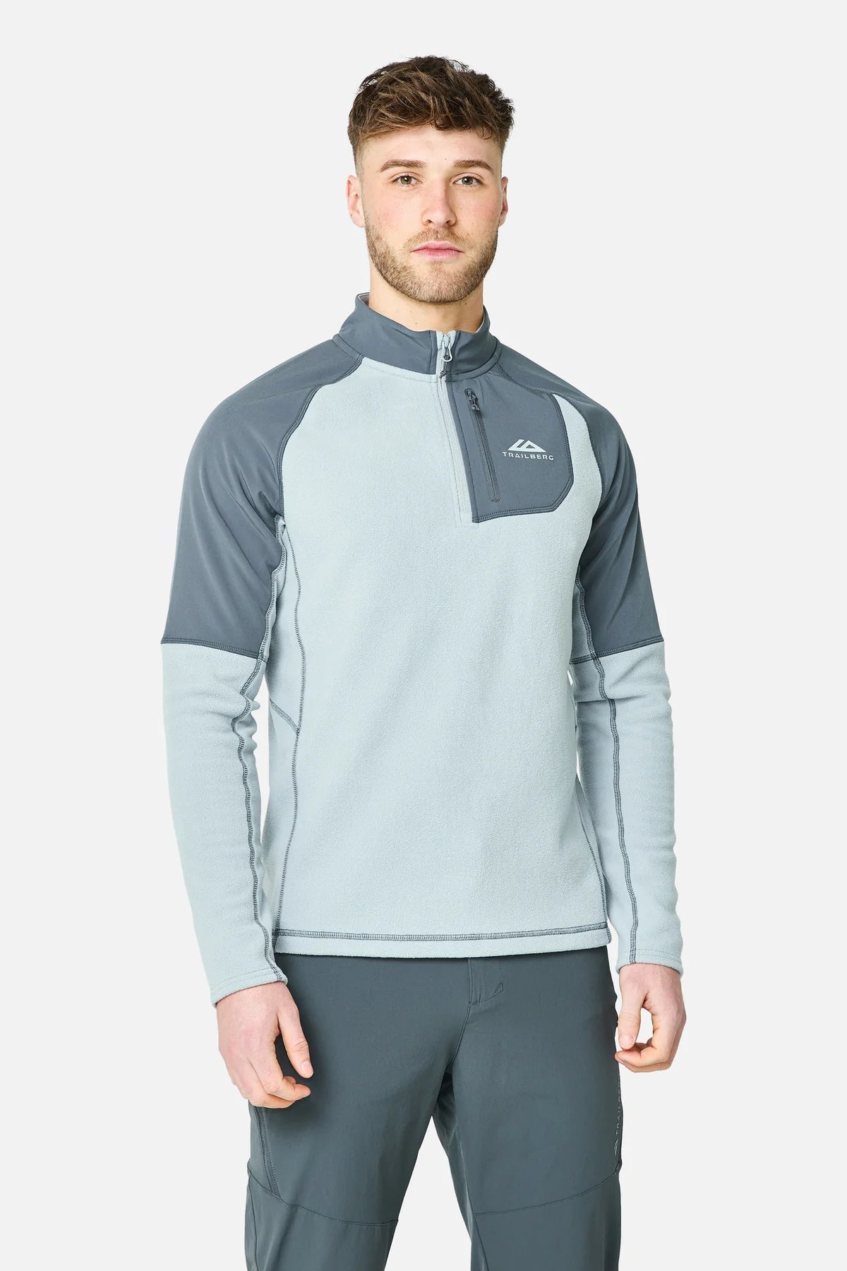 TRAILBERG SIERRA FLEECE TRACKSUIT - DARK/LIGHT GREY