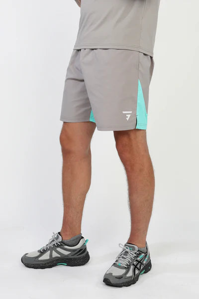 GRIID PULSE TWINSET - GREY/AQUA